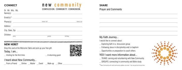 <strong>Artwork</strong> / <strong>Templates</strong> — One <strong>Church</strong> Resource Free church visitor card templates